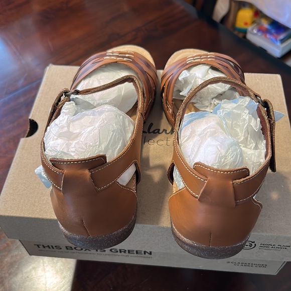 Clarks Collection 9 1/2 M ROSEVILLE COVE Leather Upper New in Box Brown Women’s - Picture 2 of 14